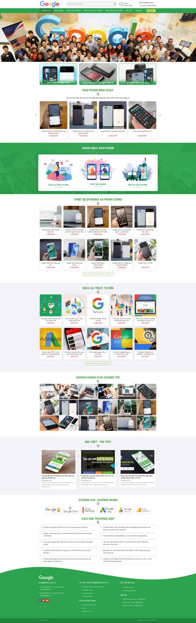 theme wordpress google shop