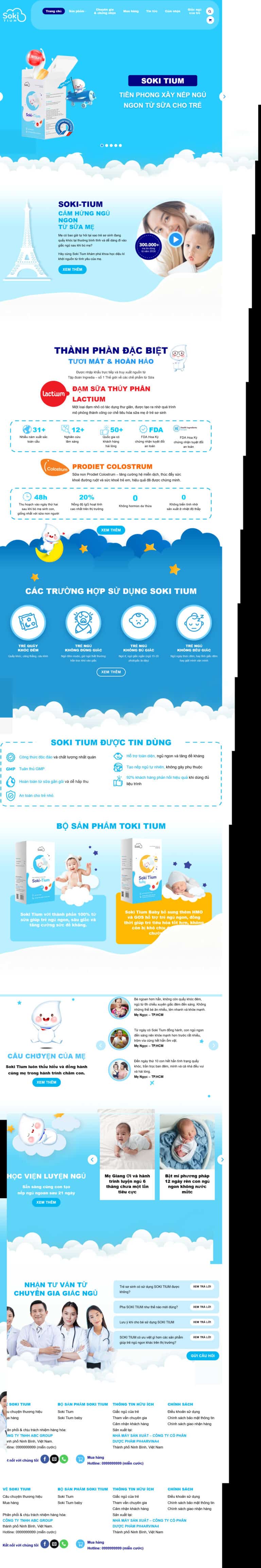 Theme wordpress giới thiệu sửa em bé