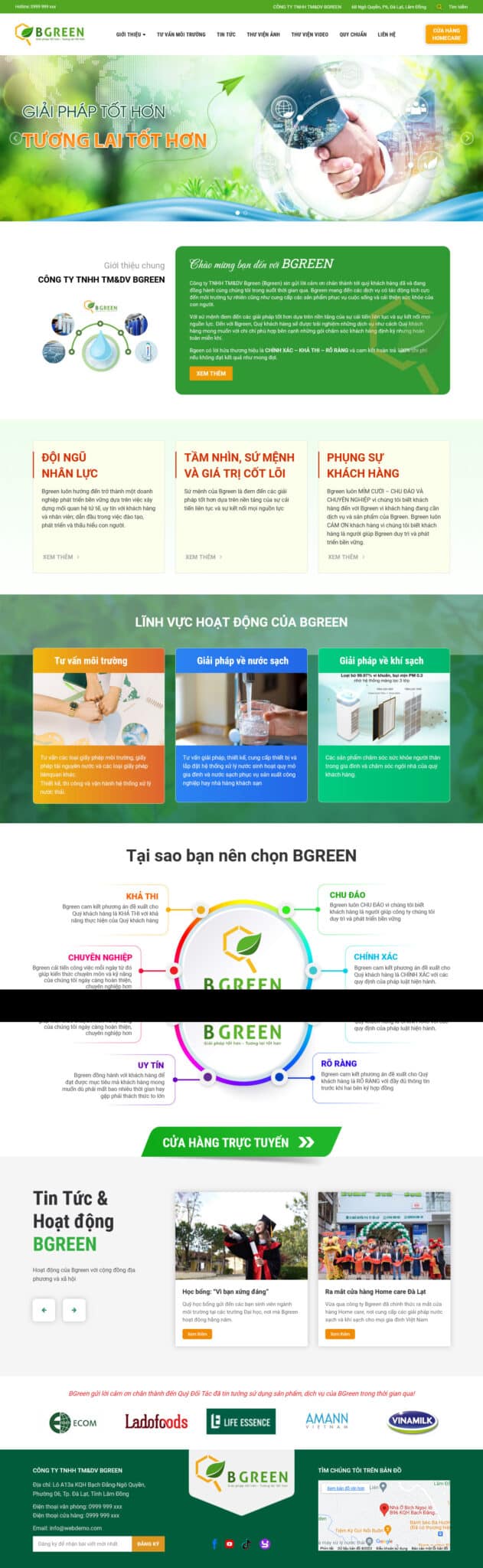 Theme Wordpress giới thiệu công ty 8 chuyên máy lọc nước