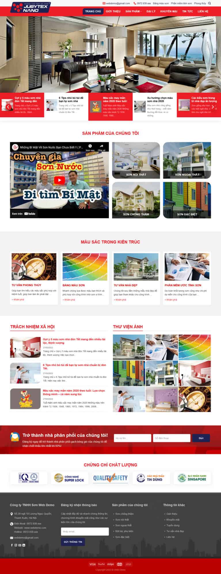 Theme wordpress sơn nước 2